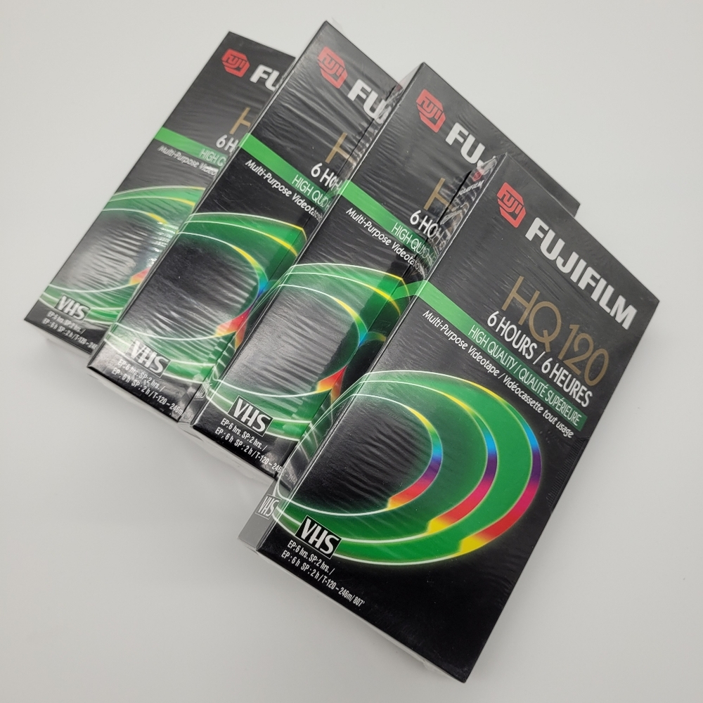 FUJIFILM | VHS HQ120 sealed blank tapes